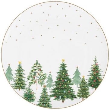 Assiette plate 27 cm - Festive Trees