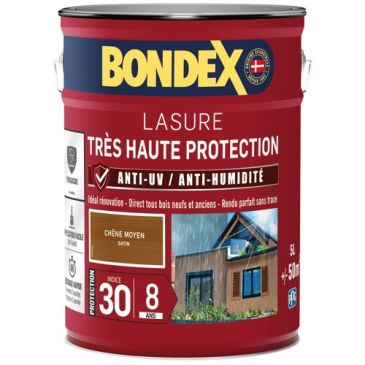 Bondex lasure ind 30 / 8 ans 5l chêne moyen