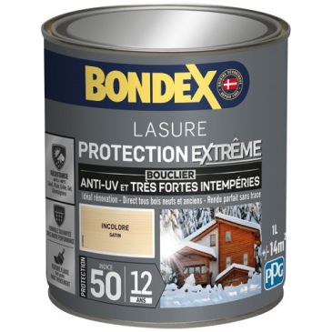 Bondex lasure ind 50/12 ans 1l incolore