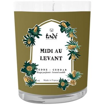 Bougie midi au levant cèdre 180 g 