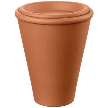 Cache pot en terre cuite irigation Aquado ø15cm rouge