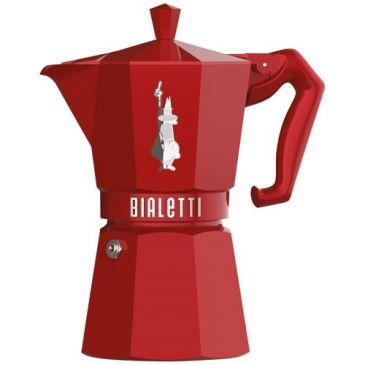 Cafetière italienne 6 tasses Rouge - Moka Exclusive