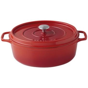 Cocotte en fonte ovale 29 cm Rubis