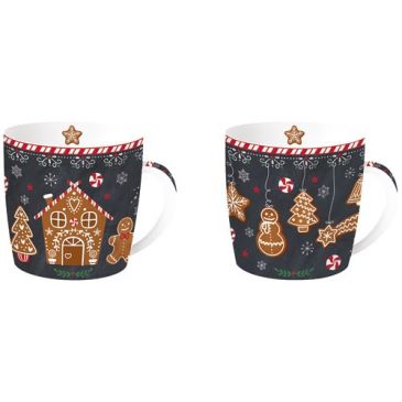 Coffret 2 mugs 35 cl - Pain d'Épices