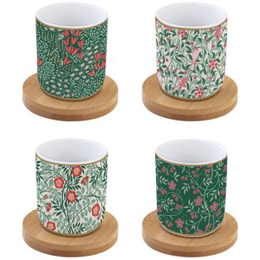 Coffret 4 tasses à café 11 cl - Floral Fantasy