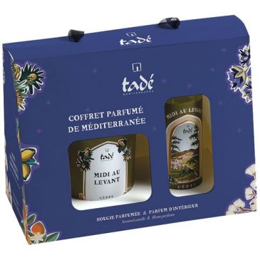 Coffret bougie et spray cèdre midi au levant