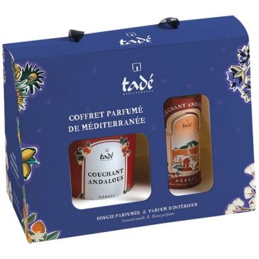 Coffret bougie et spray fleur d'oranger couchant andalous