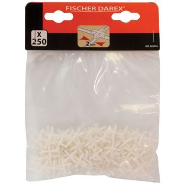 Croisillons plastique 2 mm sachet x 250