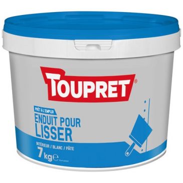 Enduit lissage extra fin finitions pâte 7kg blanc