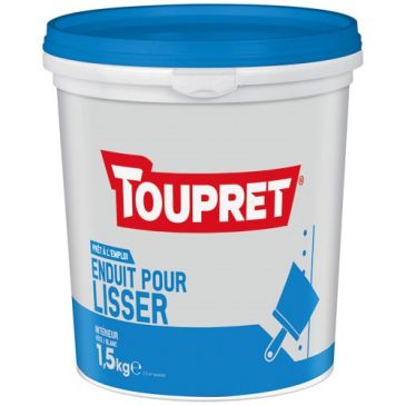 Enduit lissage intérieur pâte 1.5kg blanc