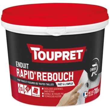 Enduit de rebouchage rapide intérieur et extérieur - gris - 330 g