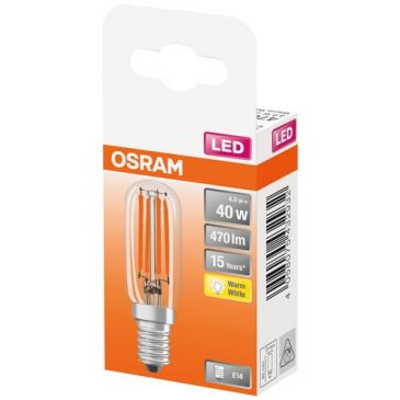 Led mini tube t26 clair filament 4w e14 chaud boite de 1