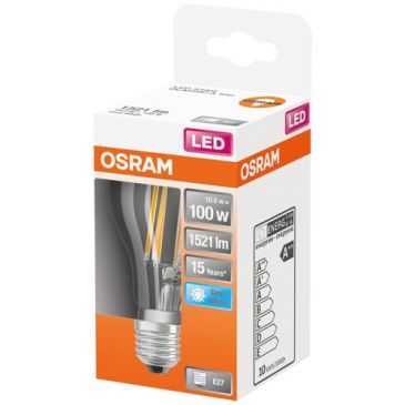 Led standard clair filament 11w e27 froid bte 1