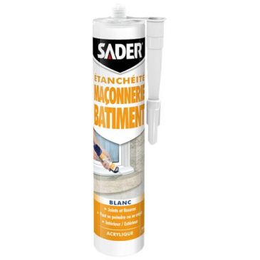 Mastic maçonnerie bâtiment blanc 280ml