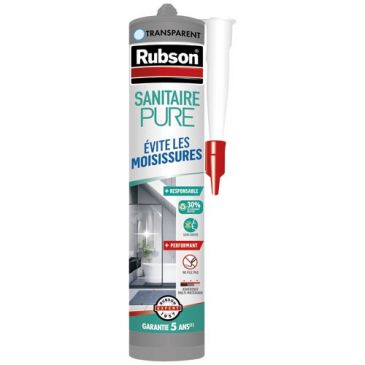 Mastic pure sanitaire transparent cartouche 280ml