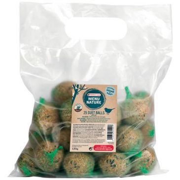 Menu nature mésanges boule de graisse 90 g x 25 avec filet