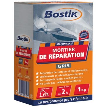 Mortier réparation - gris - 1 Kg