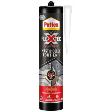 Pattex mastic colle flextec gris cartouche 389g