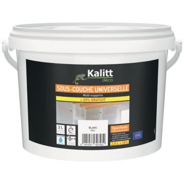 Peinture sous couche universelle 2.5 L + 0.5 L blanc