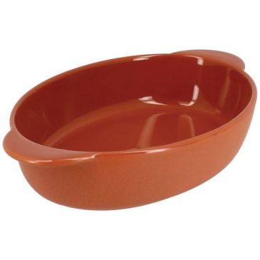 Plat à four ovale 27 x 16.5 cm Terracotta - Octave