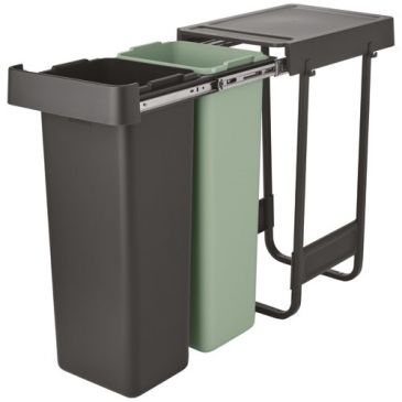 Poubelle encastrable 2 x 30 L - Sort & Go Built-In