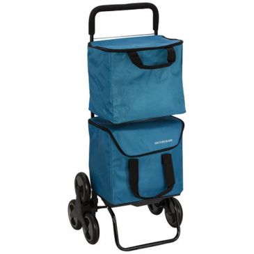 POUSSETTE.6 ROUES.2 X 20 L MODULOBAG BLEU CANARD