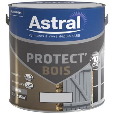 Protect bois sat. 2.5l gris clair (ex.mouette)