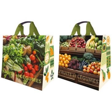 Sac cabas pp tisse fruits légumes 37 x 23 x 36 cm 30 L