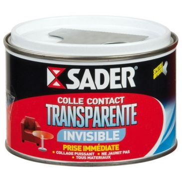 Sader colle contact transparente boîte 250ml