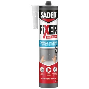 Sader fixer sans percer charges lourdes cartouche 460 g