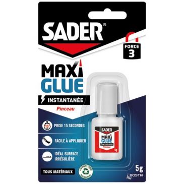 Sader maxi glue instantanée pinceau 5g