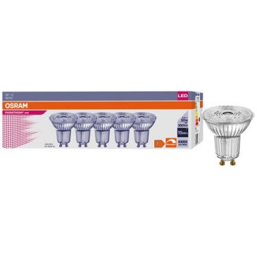 Spot par16 led 36° 4.5w gu10 blanc froid boite de 5