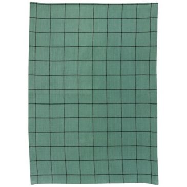 Torchon 50 x 70 cm Carreaux Vert de Gris - Kilia