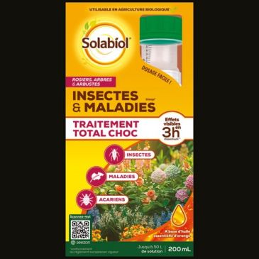 Traitement total ornemental insectes et maladies 200 ml