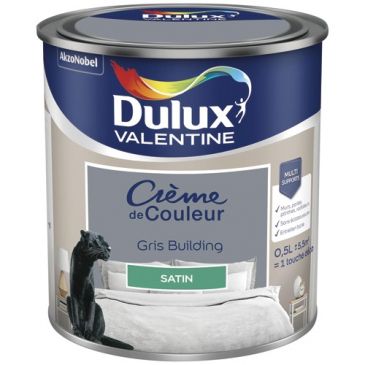 Valentine crème de couleur satin 0.5l gris building