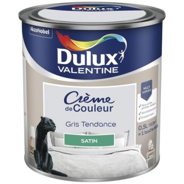 Valentine crème de couleur satin 0.5l gris tendance