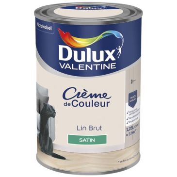 Valentine crème de couleur satin 1.25l lin brut