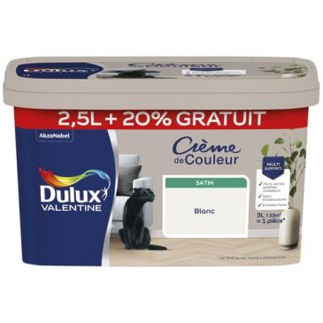 Valentine crème de couleur satin 2.5l +20% blanc