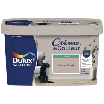 Valentine crème de couleur satin 2.5l marron glacé